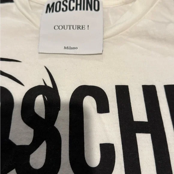 Moschino Pop Art Graphic Tee in White - Picture 3 of 4
